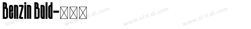 Benzin Bold字体转换